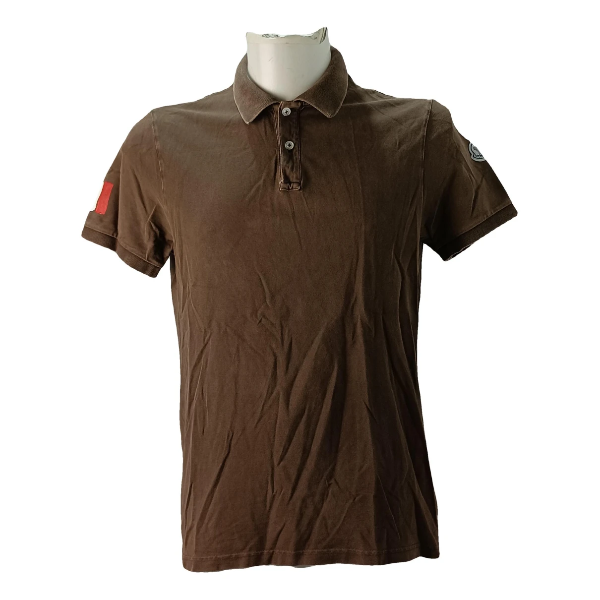 Pre-owned Moncler Polo Shirt In Brown