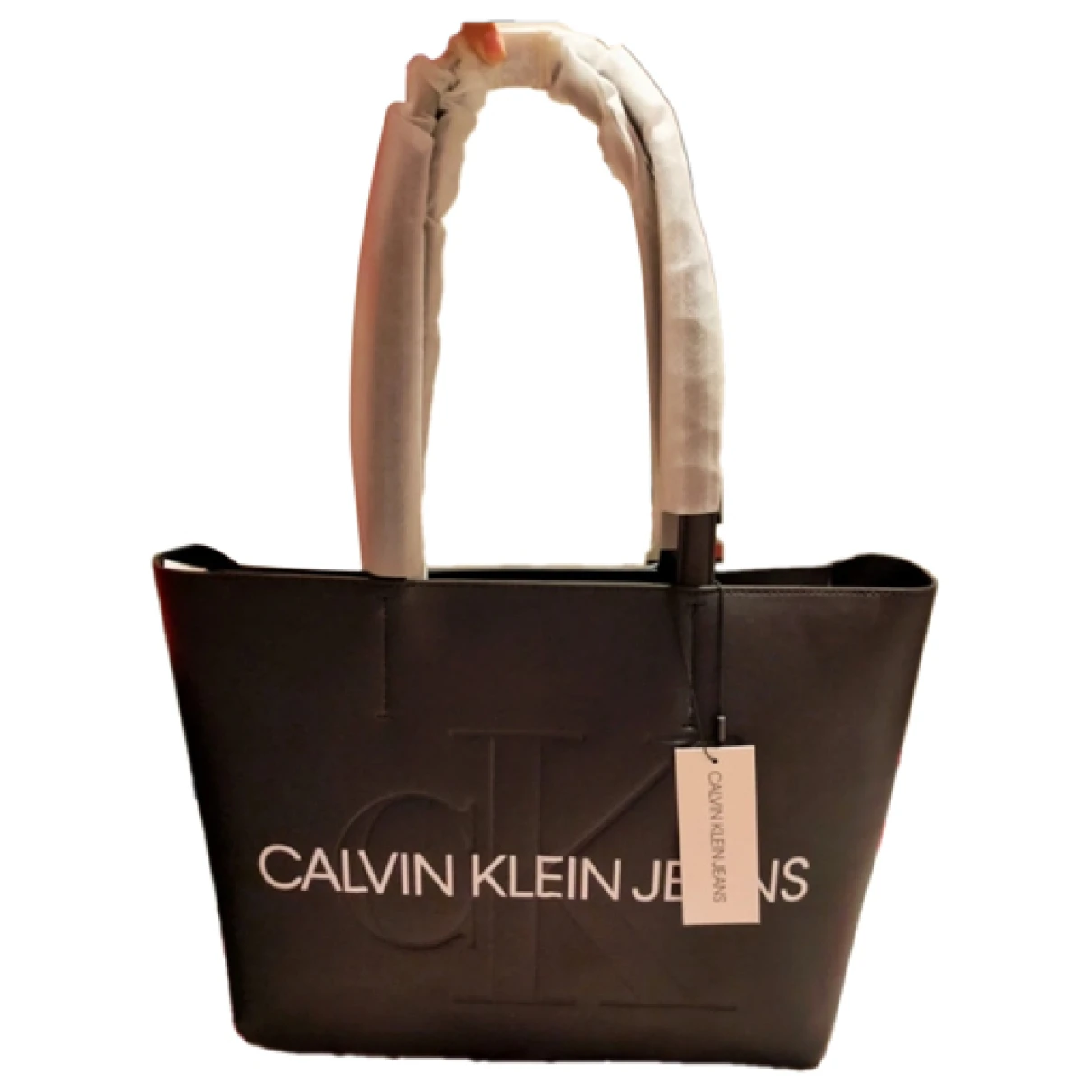 Pre-owned Calvin Klein Jeans Est.1978 Leather Handbag In Black