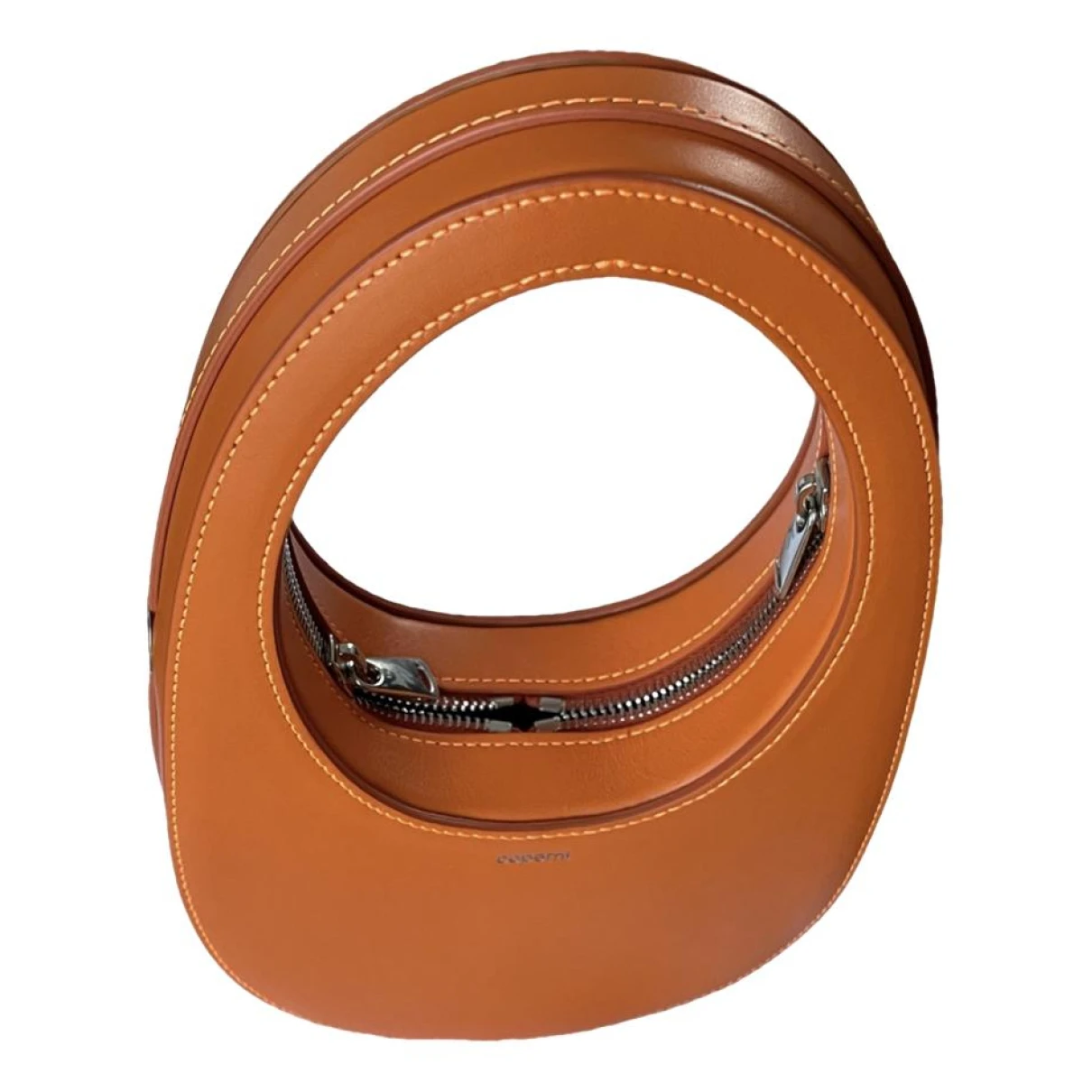 Pre-owned Coperni Swipe Leather Handbag In Orange