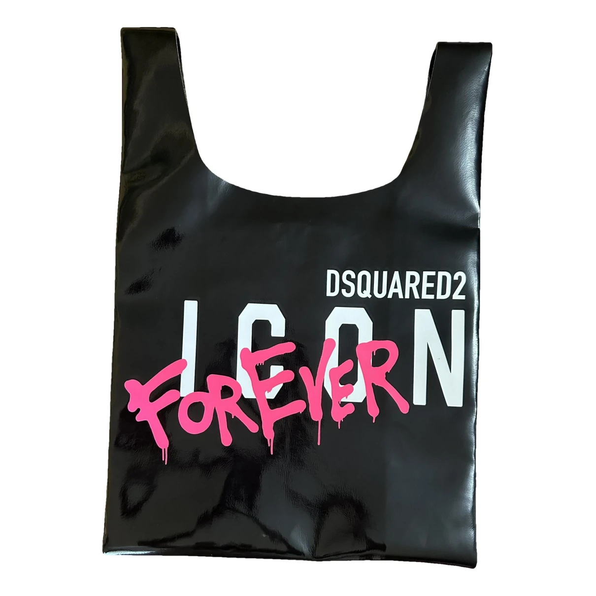 Pre-owned Dsquared2 Leather Tote In Black