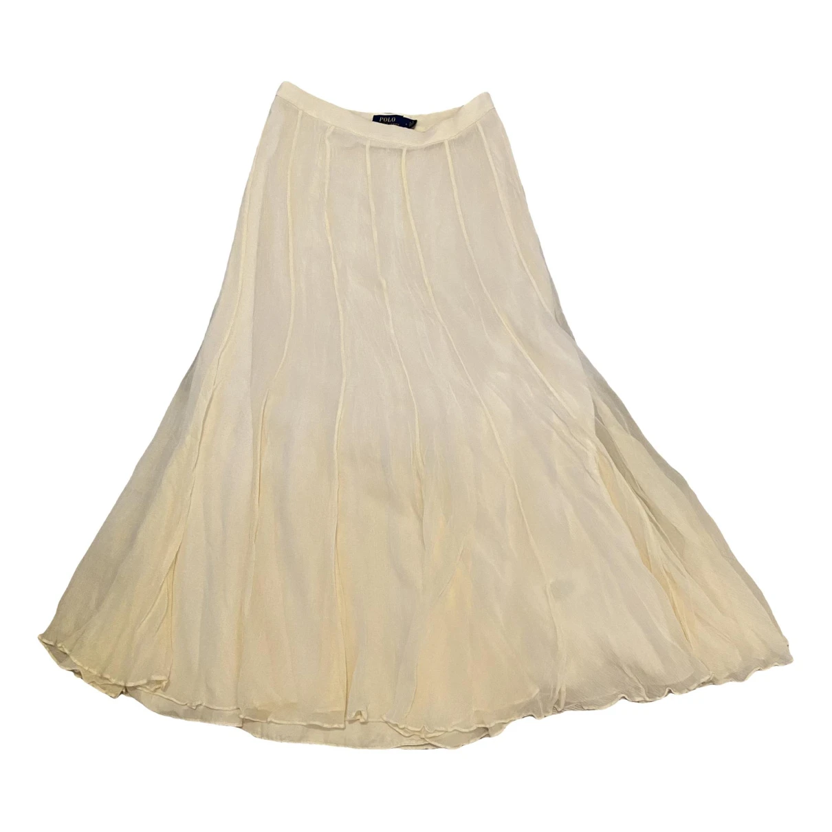 Pre-owned Polo Ralph Lauren Maxi Skirt In Beige