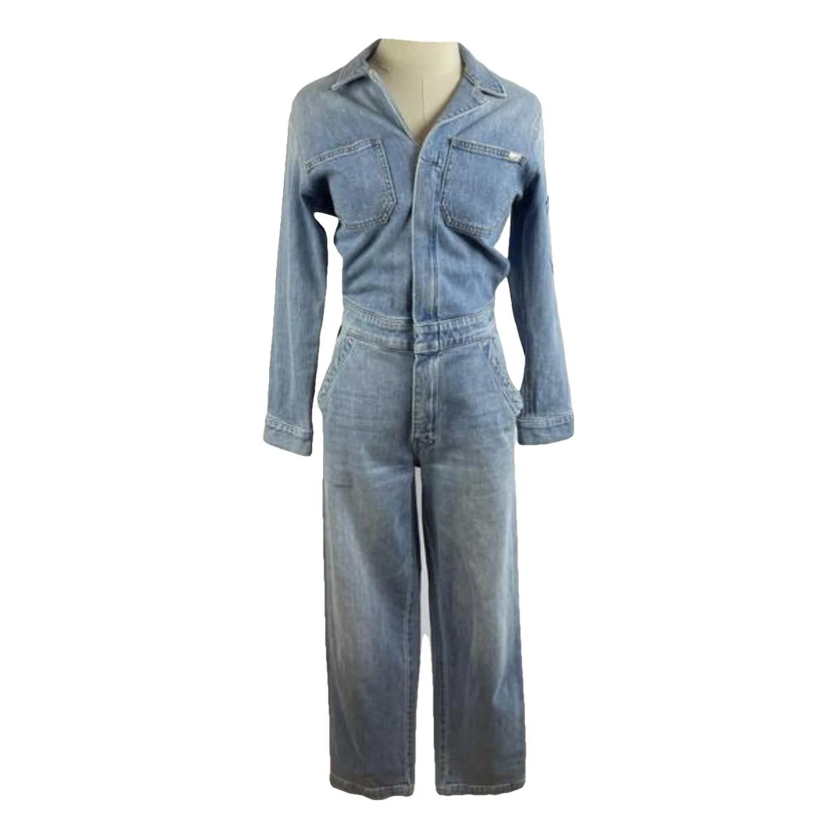 Pre-owned Mother Mjumpsuit In Blue