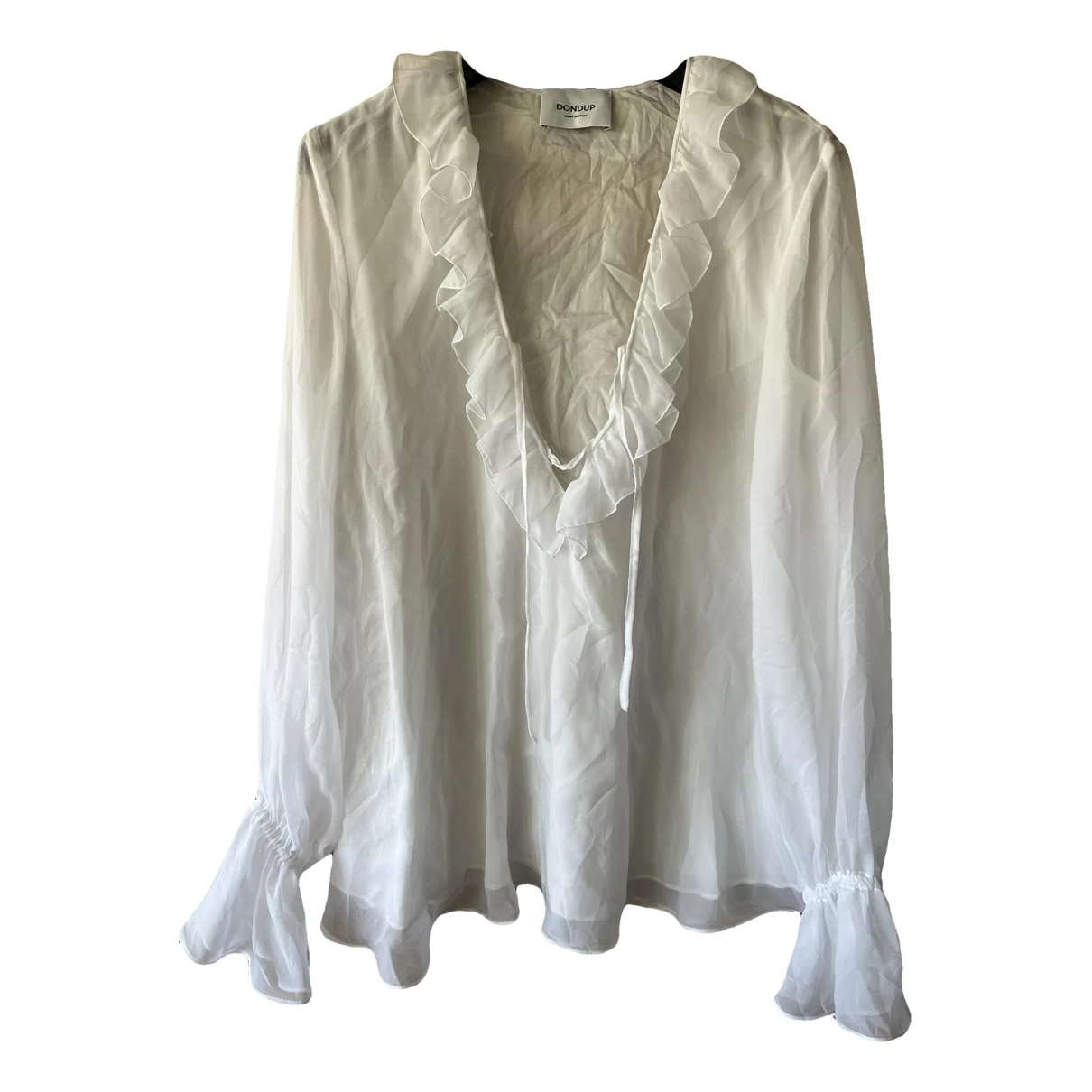 Pre-owned Dondup Blouse In White