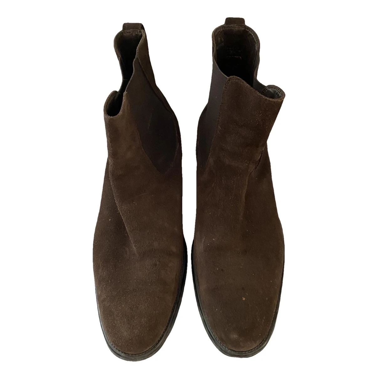 Pre-owned Tod's Leather Boots In Brown