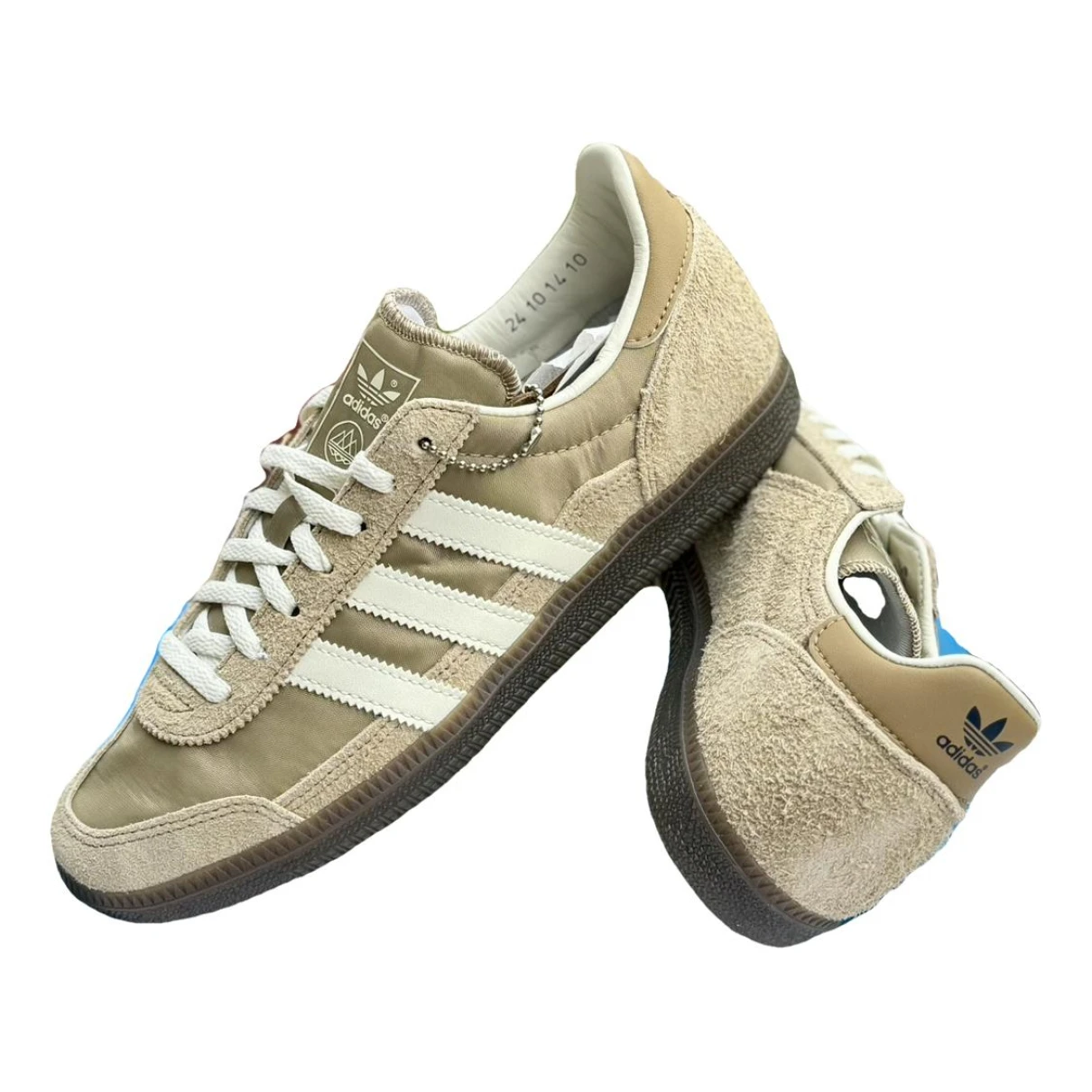 Pre-owned Adidas Originals Leather Trainers In Beige