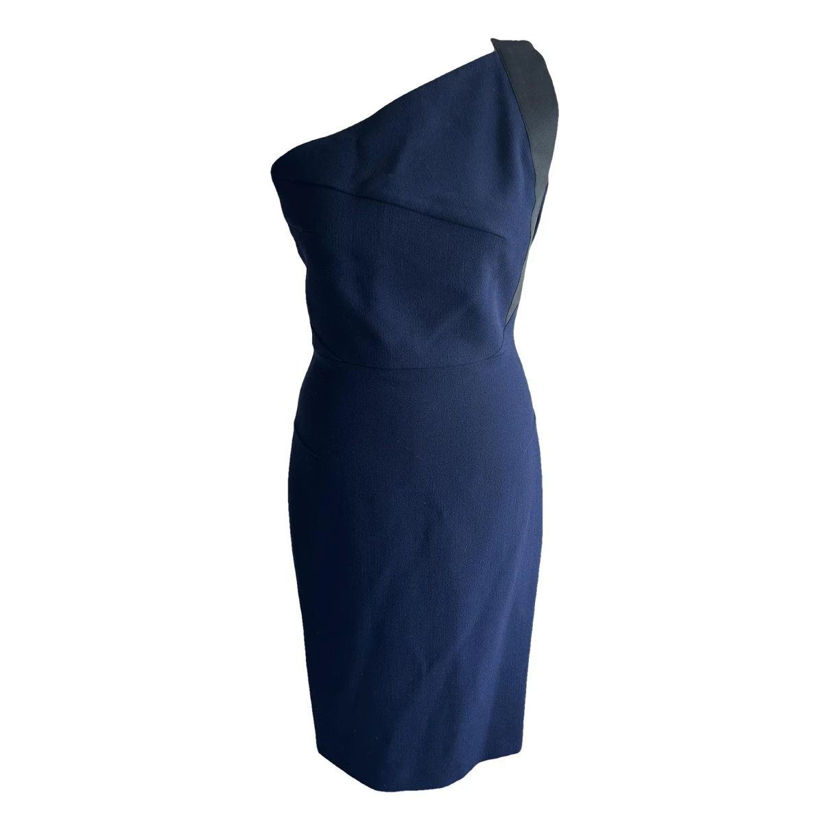 Pre-owned Roland Mouret Wool Mid-length Dress In Blue