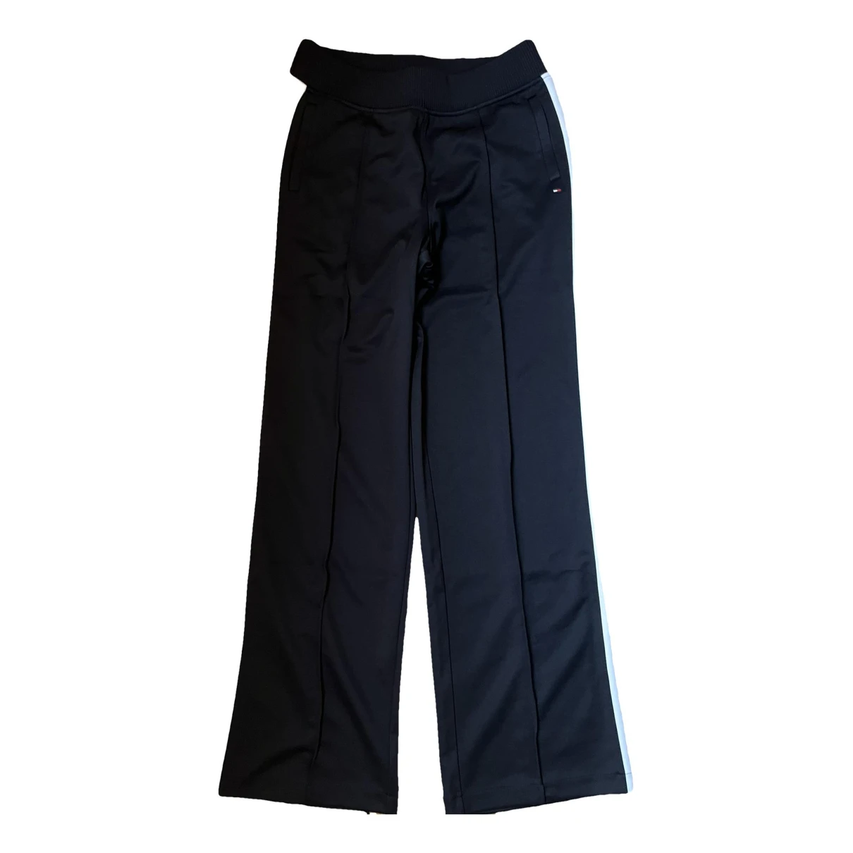 Pre-owned Tommy Hilfiger Straight Pants In Navy