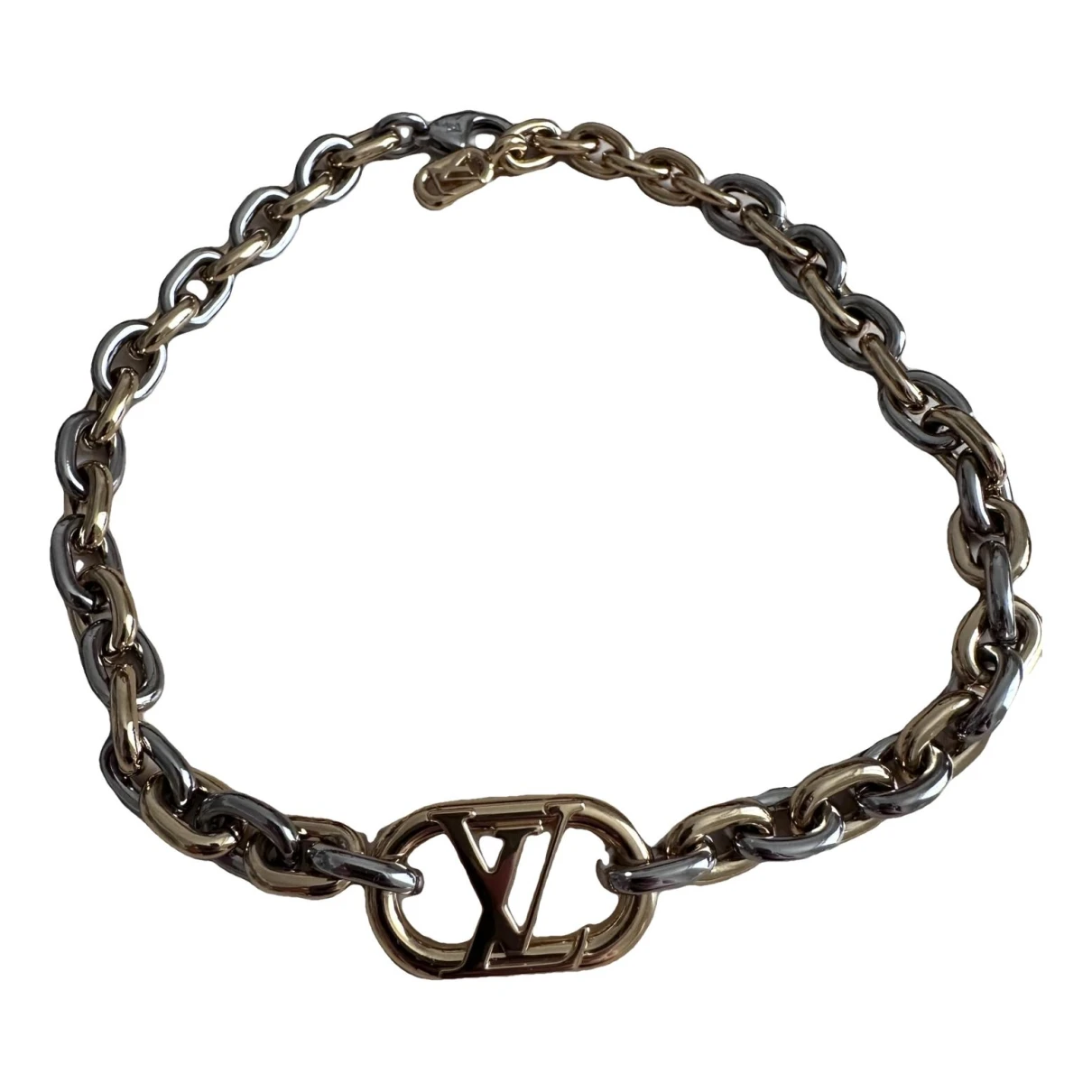 Pre-owned Louis Vuitton Silver Necklace In Gold
