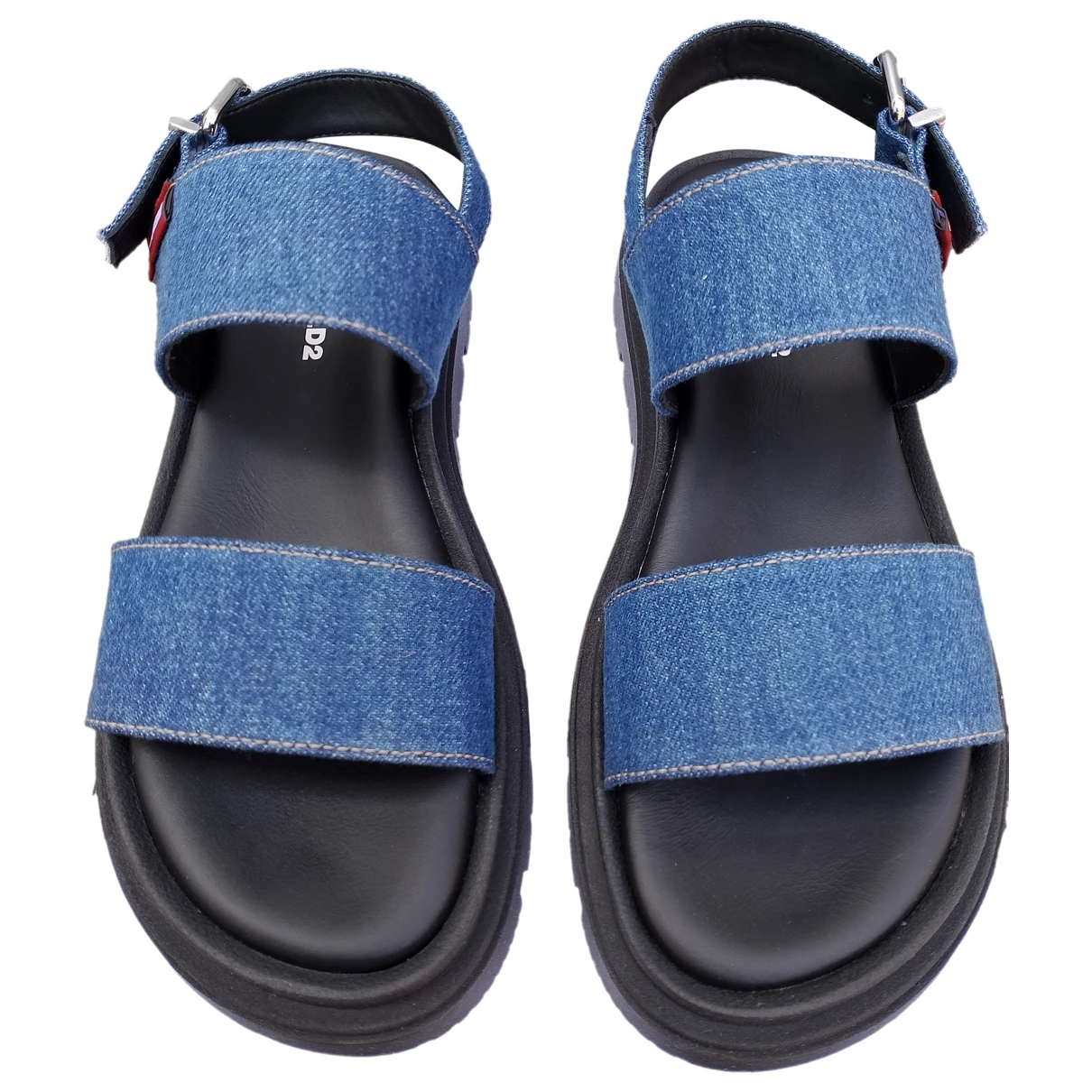 Pre-owned Dsquared2 Cloth Sandal In Blue