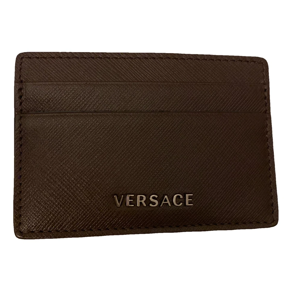 Pre-owned Versace Leather Small Bag In Brown