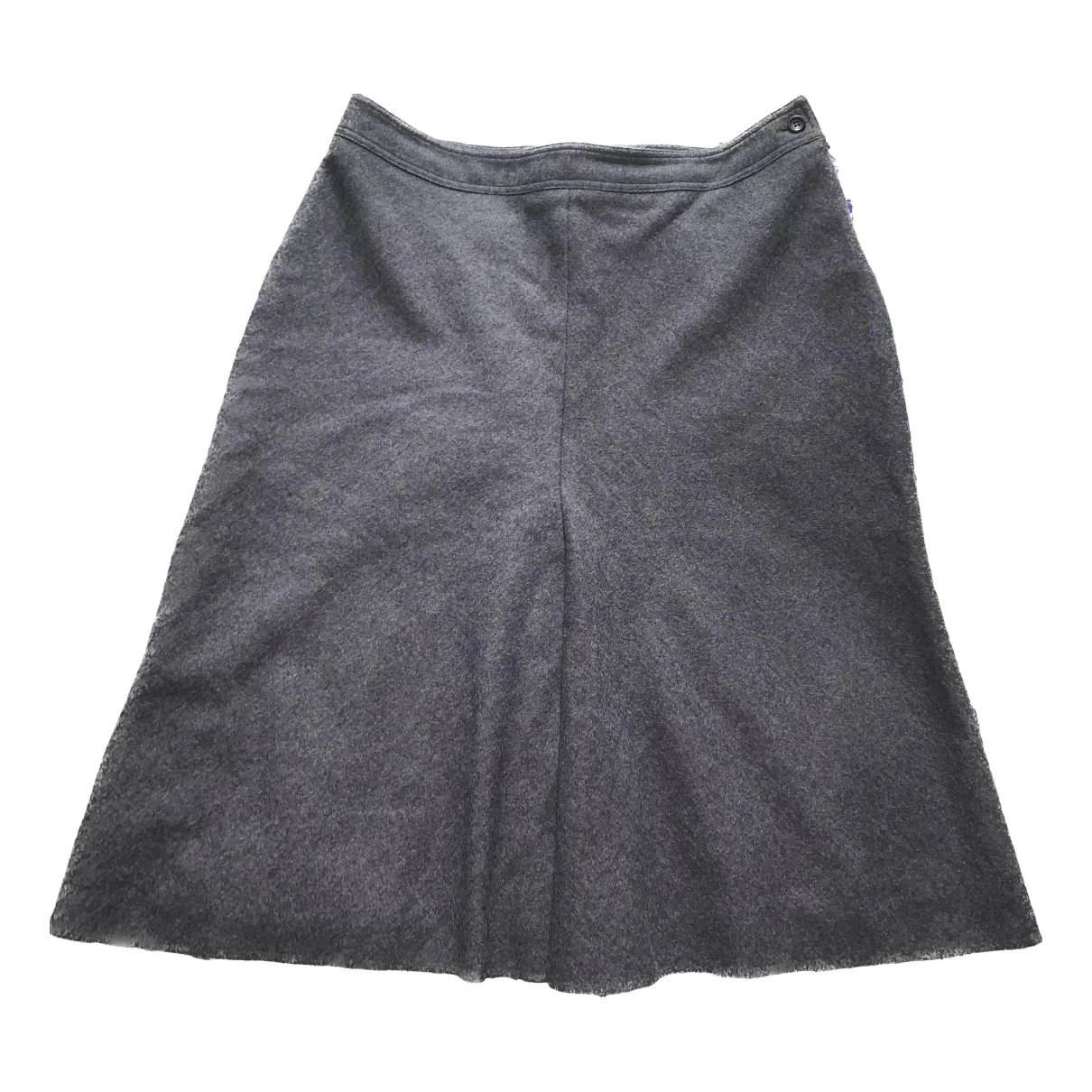 Pre-owned Gerard Darel Wool Skirt In Grey