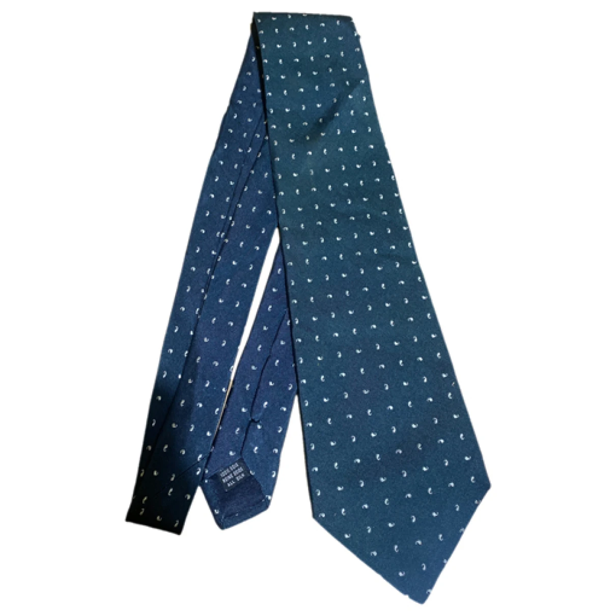 Pre-owned Les Copains Silk Tie In Blue