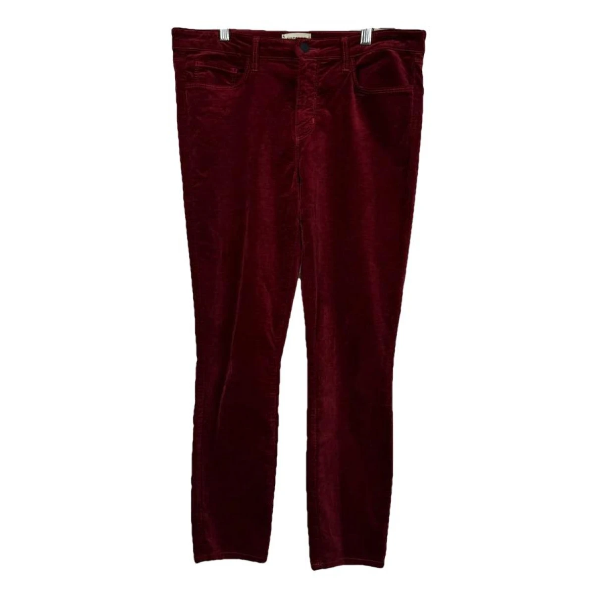 Pre-owned L Agence Slim Jeans In Red