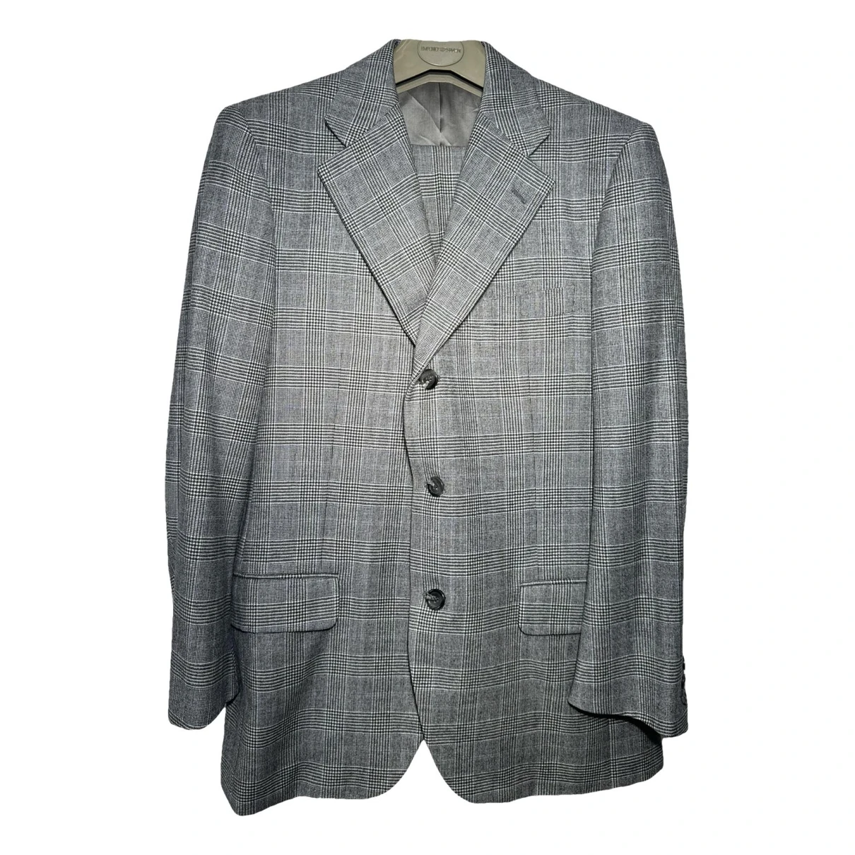 Pre-owned Burberry Wool Suit In Grey