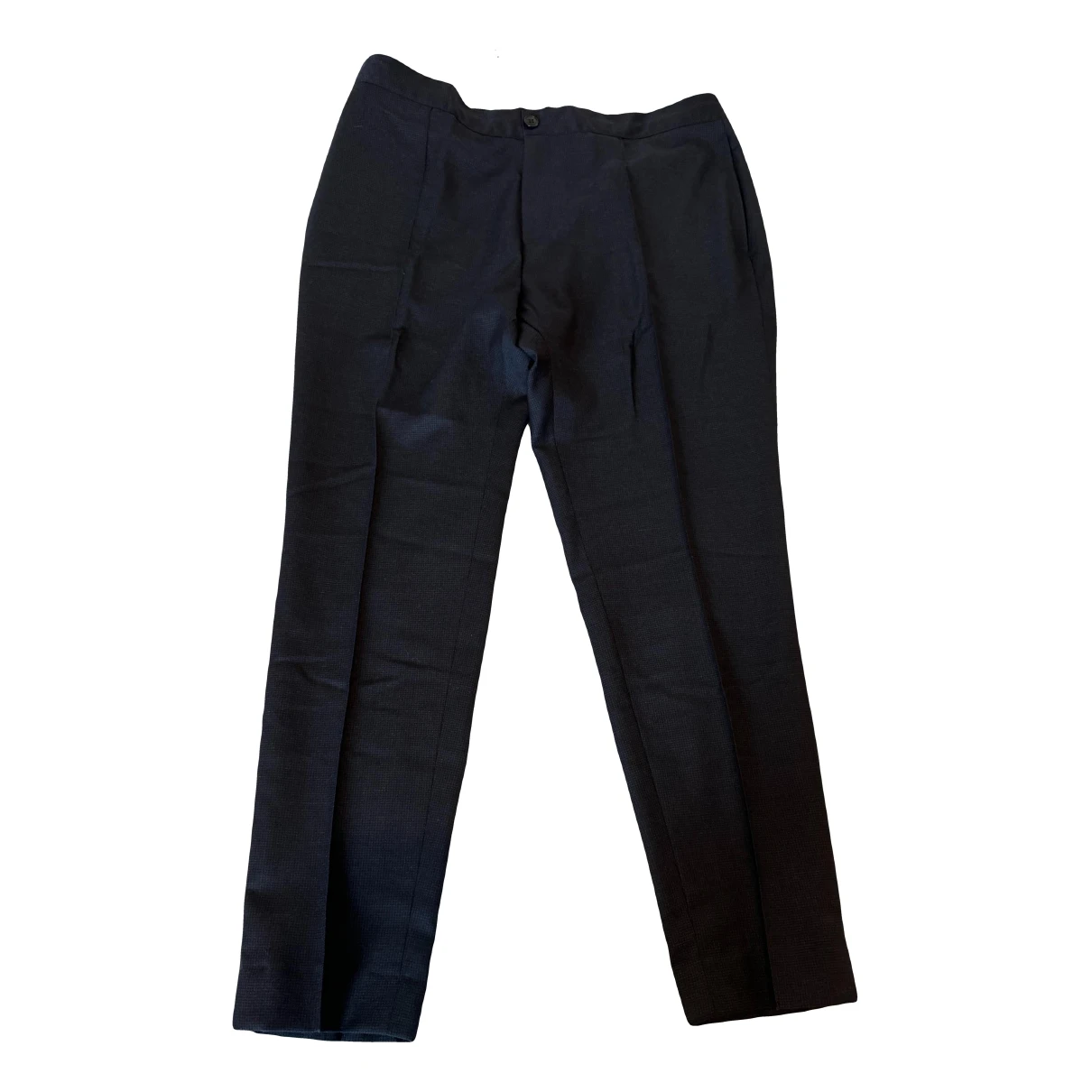 Pre-owned Z Zegna Wool Trousers In Blue