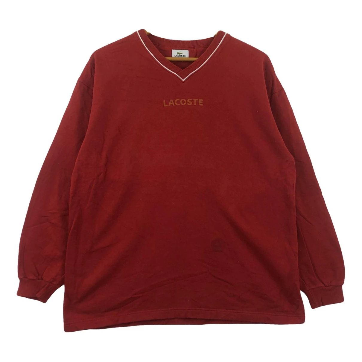 Pre-owned Lacoste Top In Red