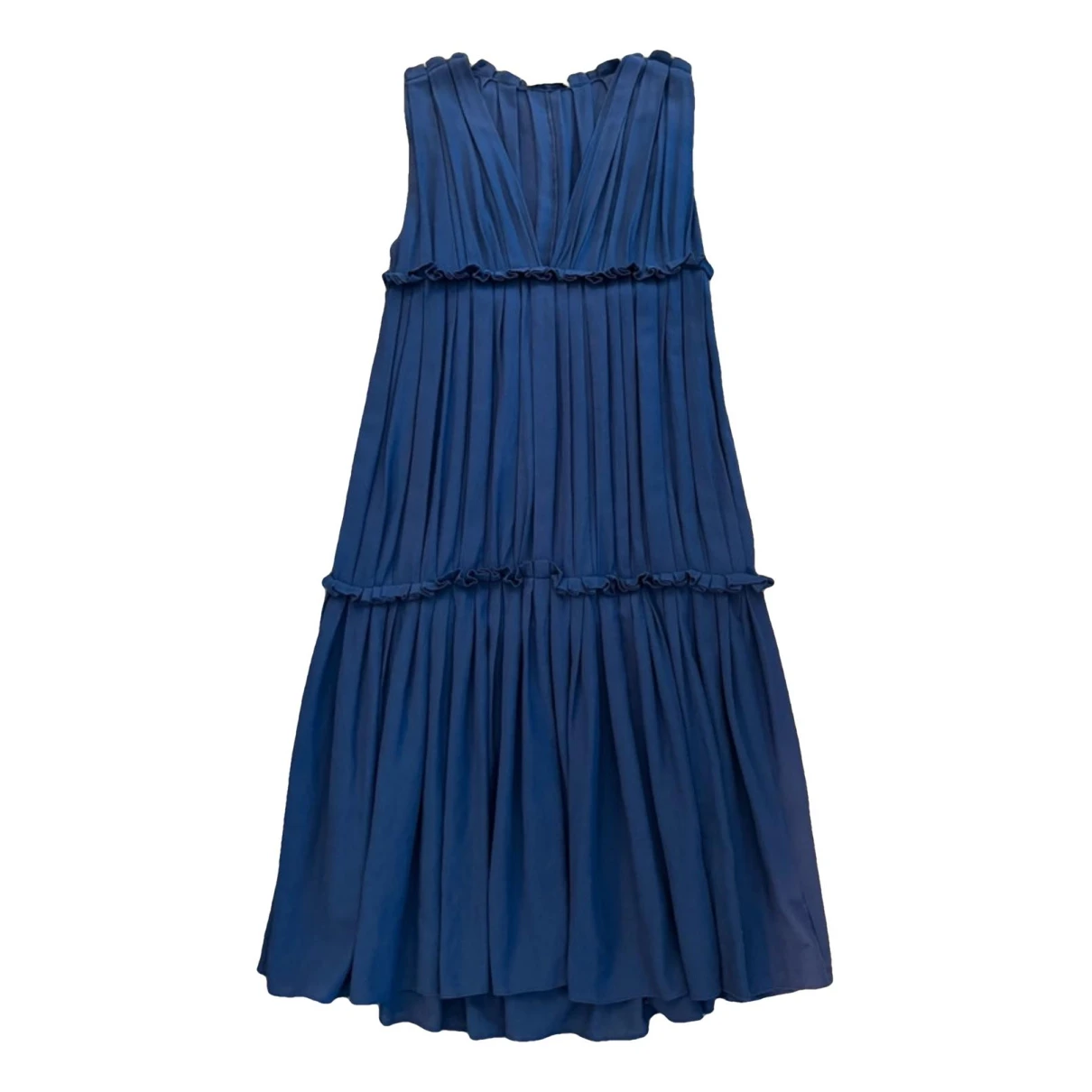 Pre-owned Bottega Veneta Mid-length Dress In Blue