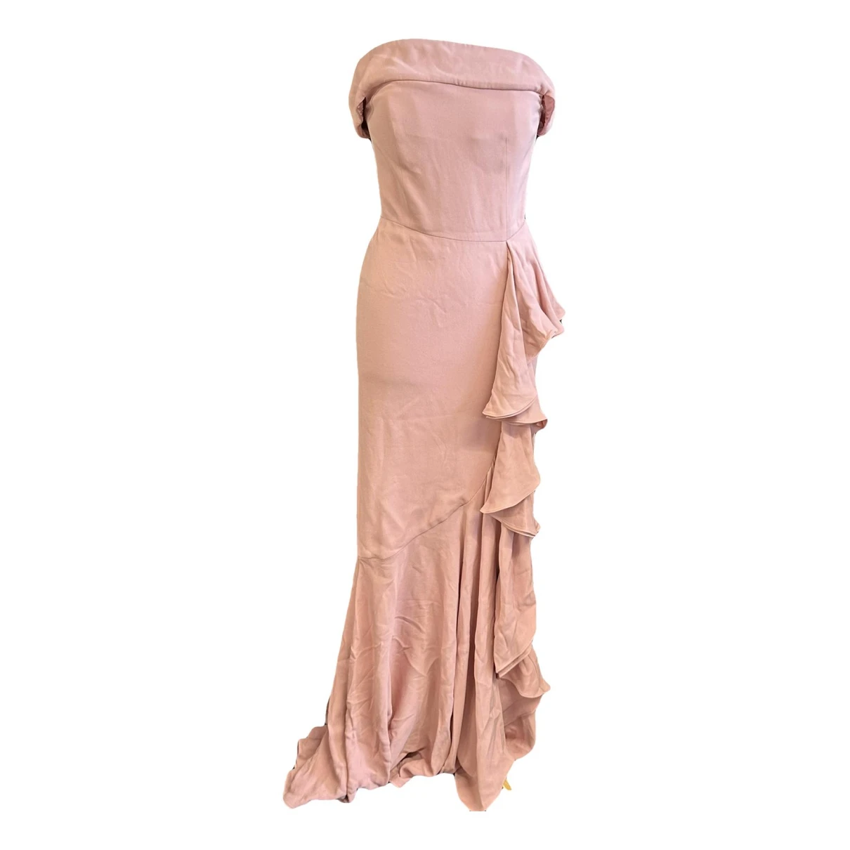 Pre-owned Alexander Mcqueen Maxi Dress In Pink