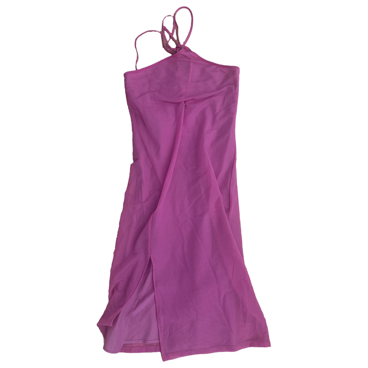 Pre-owned Helmut Lang Mini Dress In Pink