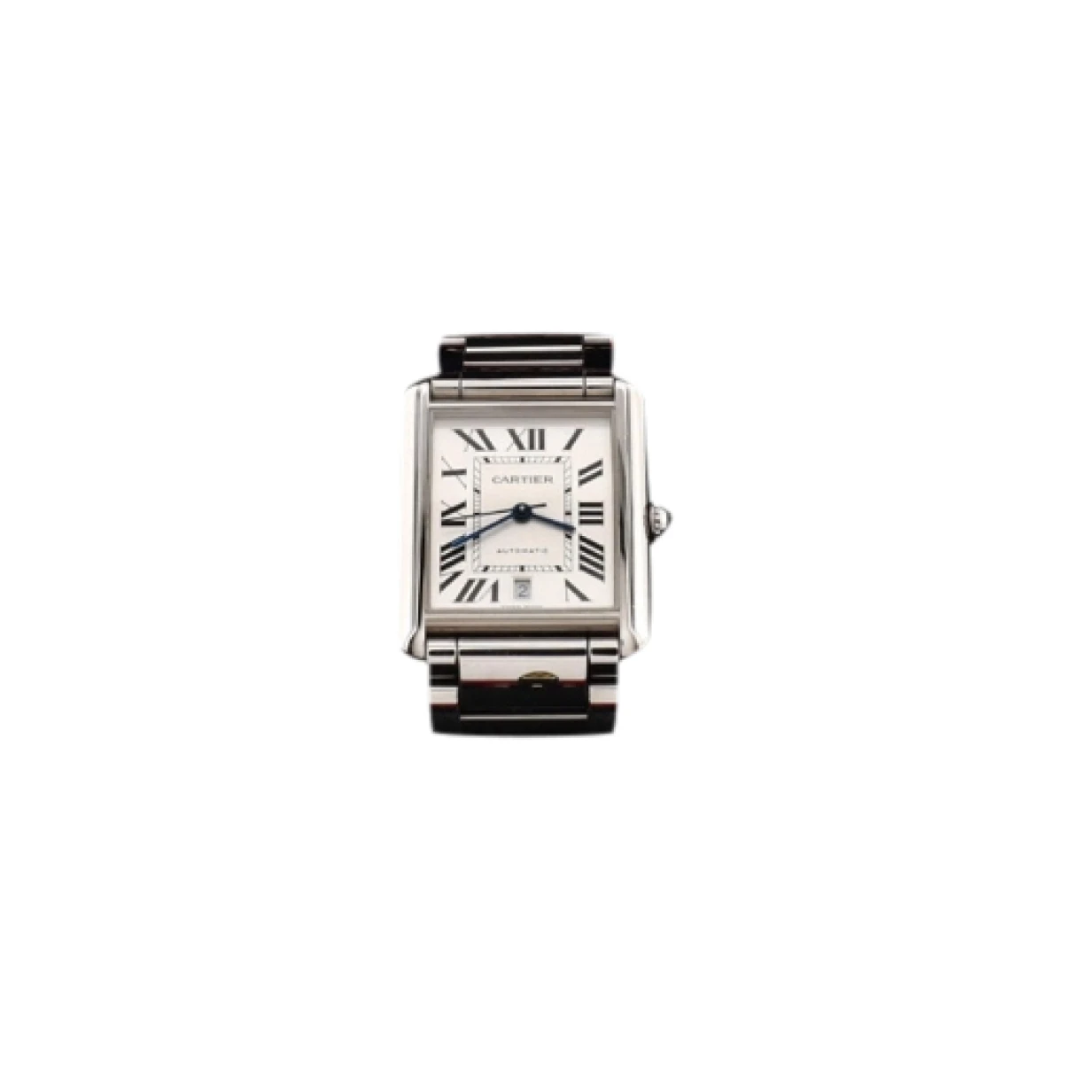 Pre-owned Cartier Tank Solo Watch In Silver