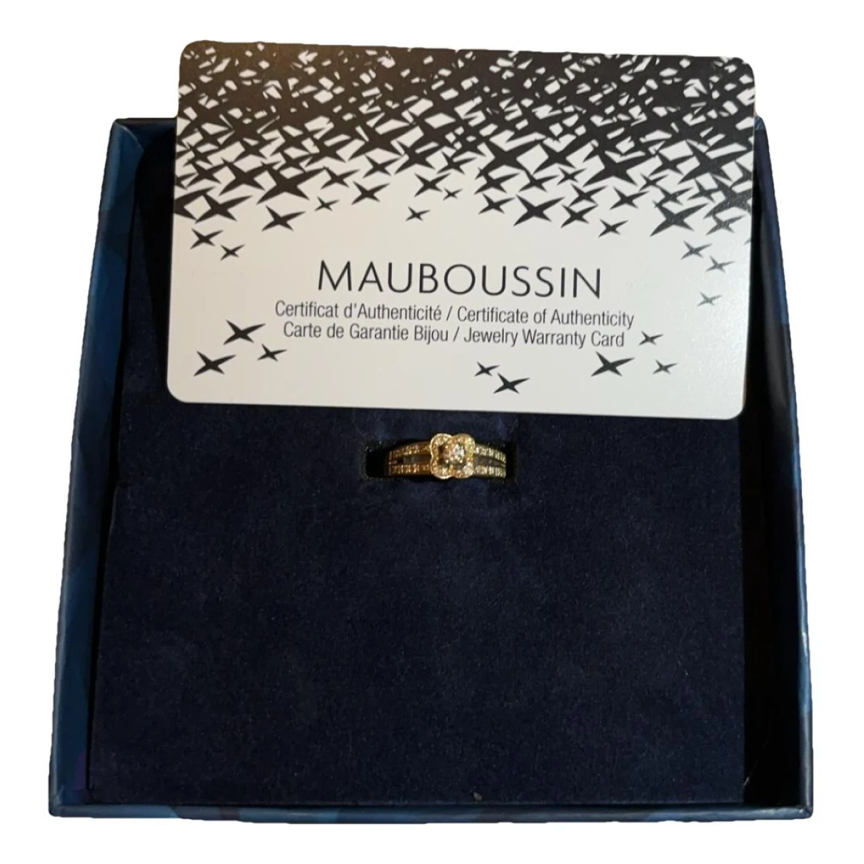 Pre-owned Mauboussin Chance Of Love Yellow Gold Ring