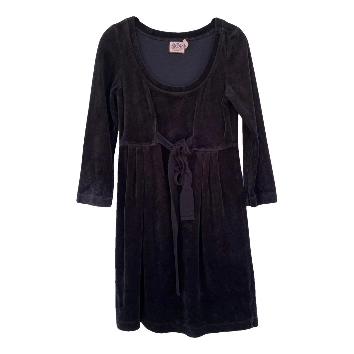 Pre-owned Juicy Couture Velvet Mid-length Dress In Black