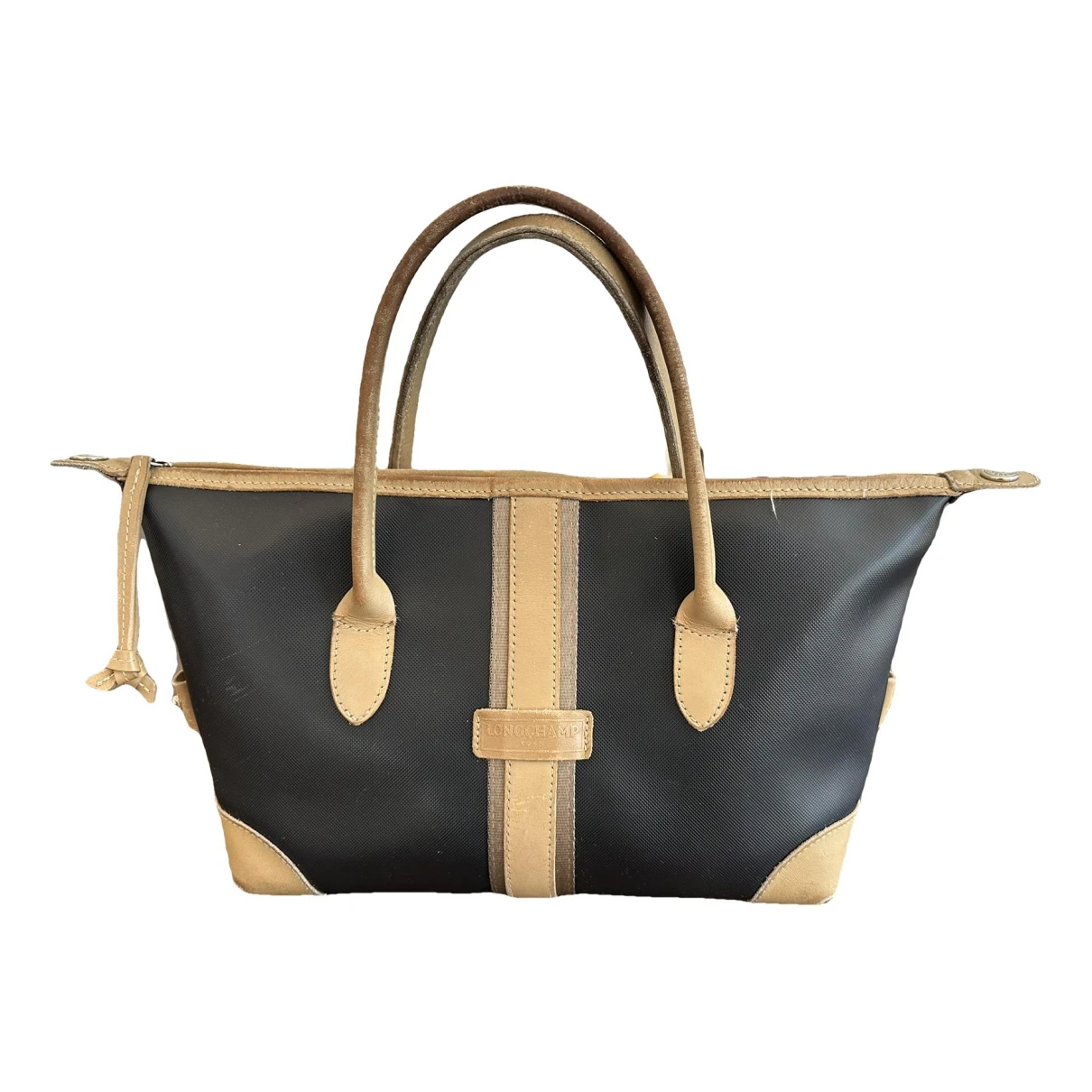 Pre-owned Longchamp Leather Tote In Black
