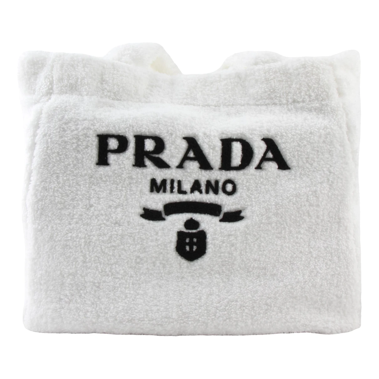 Pre-owned Prada Cloth Tote In White
