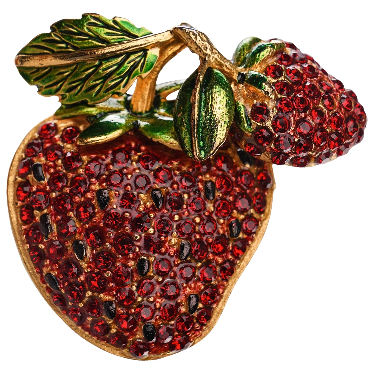 Pre-owned Dolce & Gabbana Crystal Pin & Brooche In Red