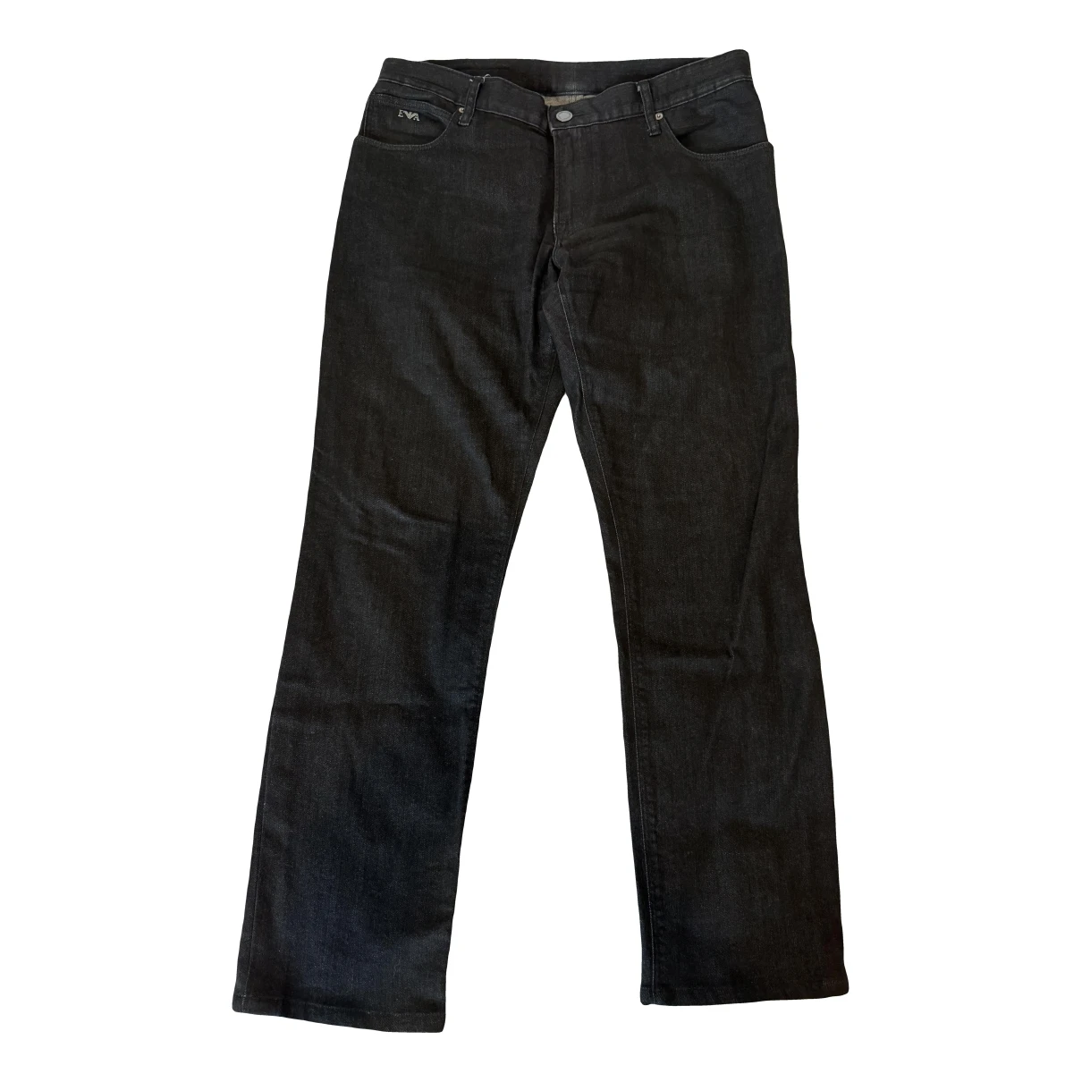 Pre-owned Emporio Armani Straight Jeans In Anthracite