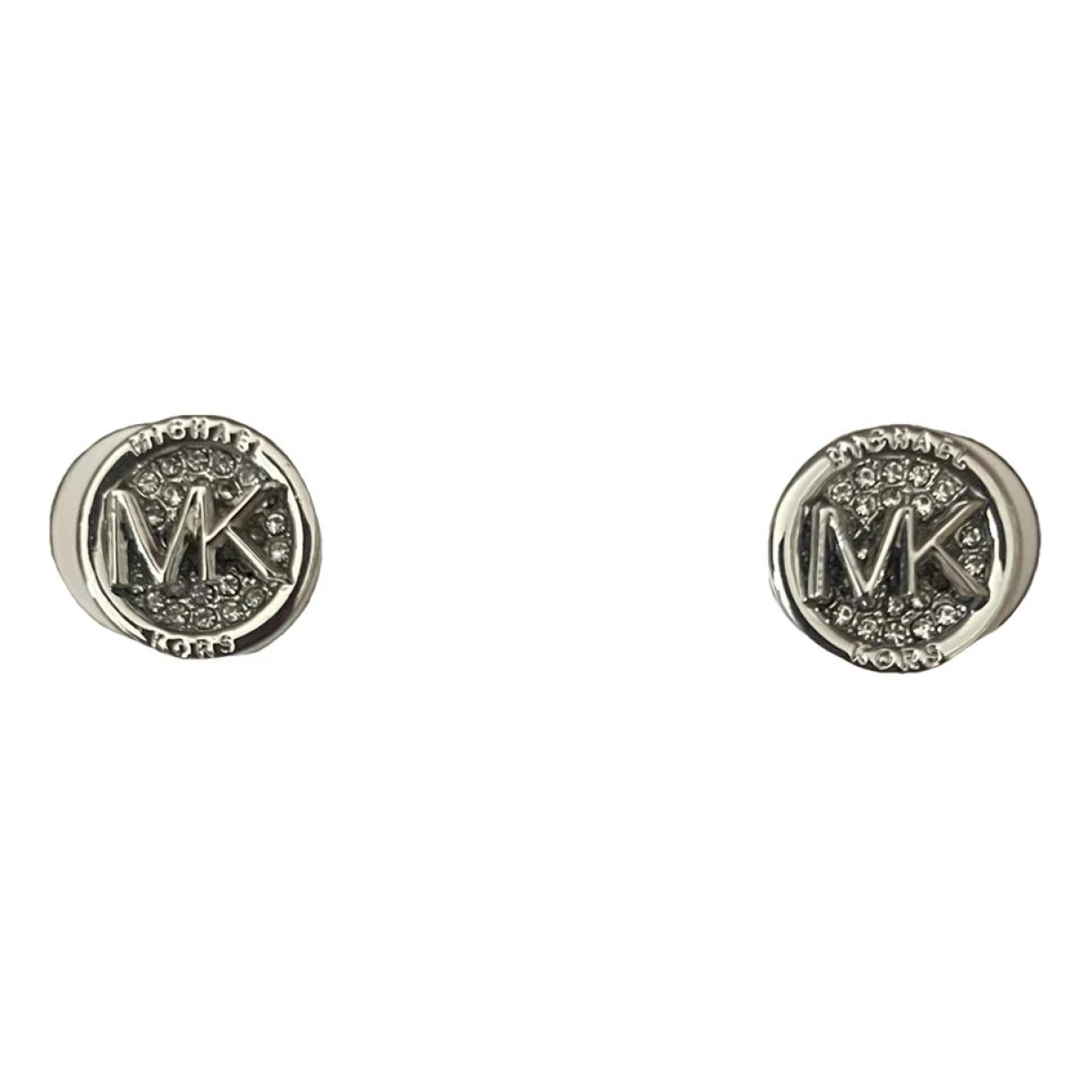 Pre-owned Michael Kors Earrings In Silver