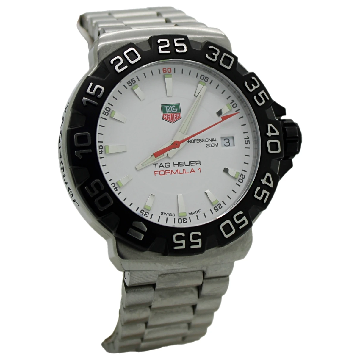 Pre-owned Tag Heuer Formula 1 Watch In White