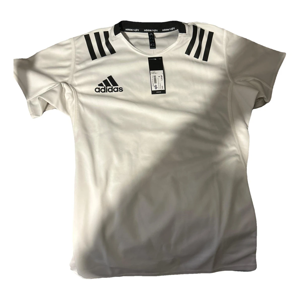 Pre-owned Adidas Originals Silk Polo Shirt In White