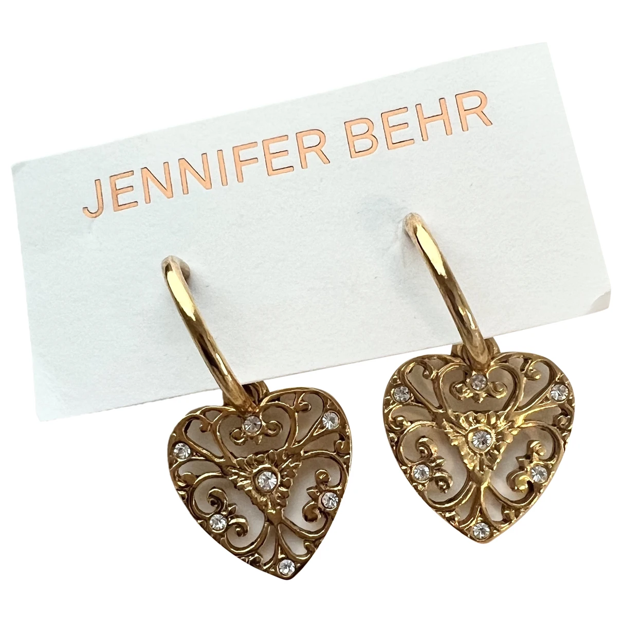 Pre-owned Jennifer Behr Earrings In Gold