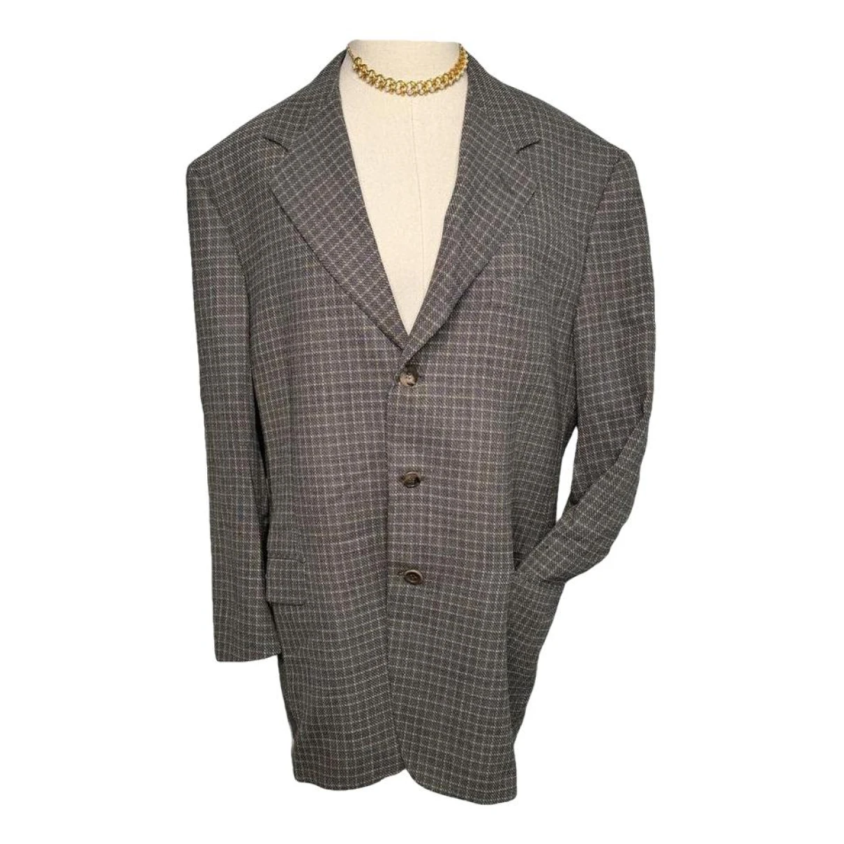 Pre-owned Canali Wool Jacket In Grey