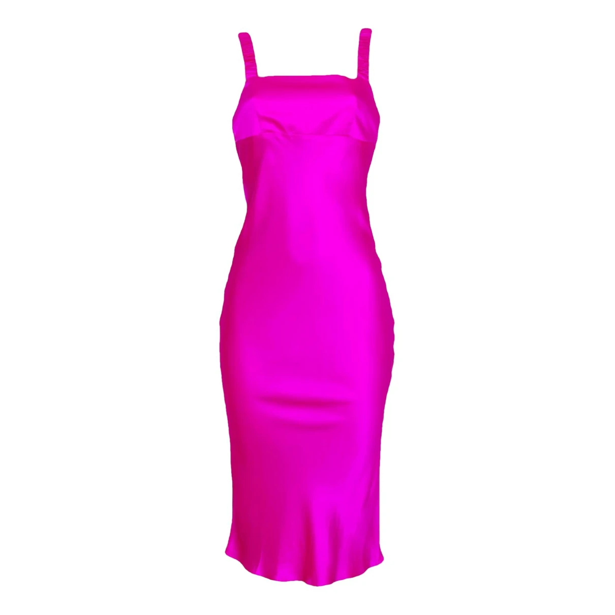 Pre-owned Amanda Uprichard Silk Mid-length Dress In Pink