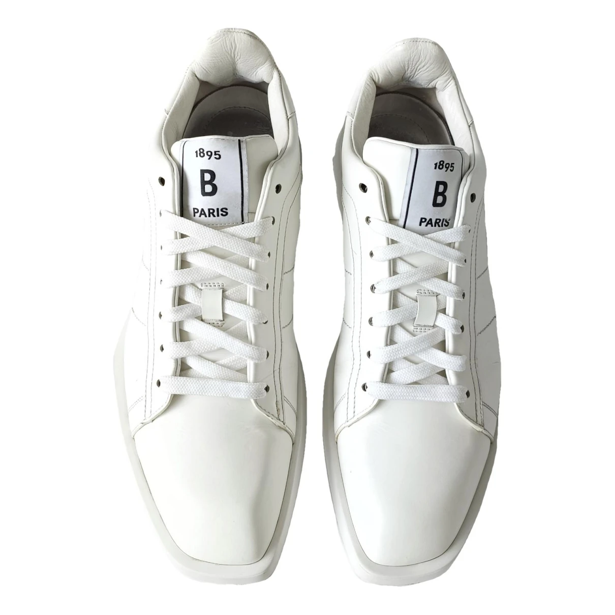 Pre-owned Berluti Leather Lace Ups In White