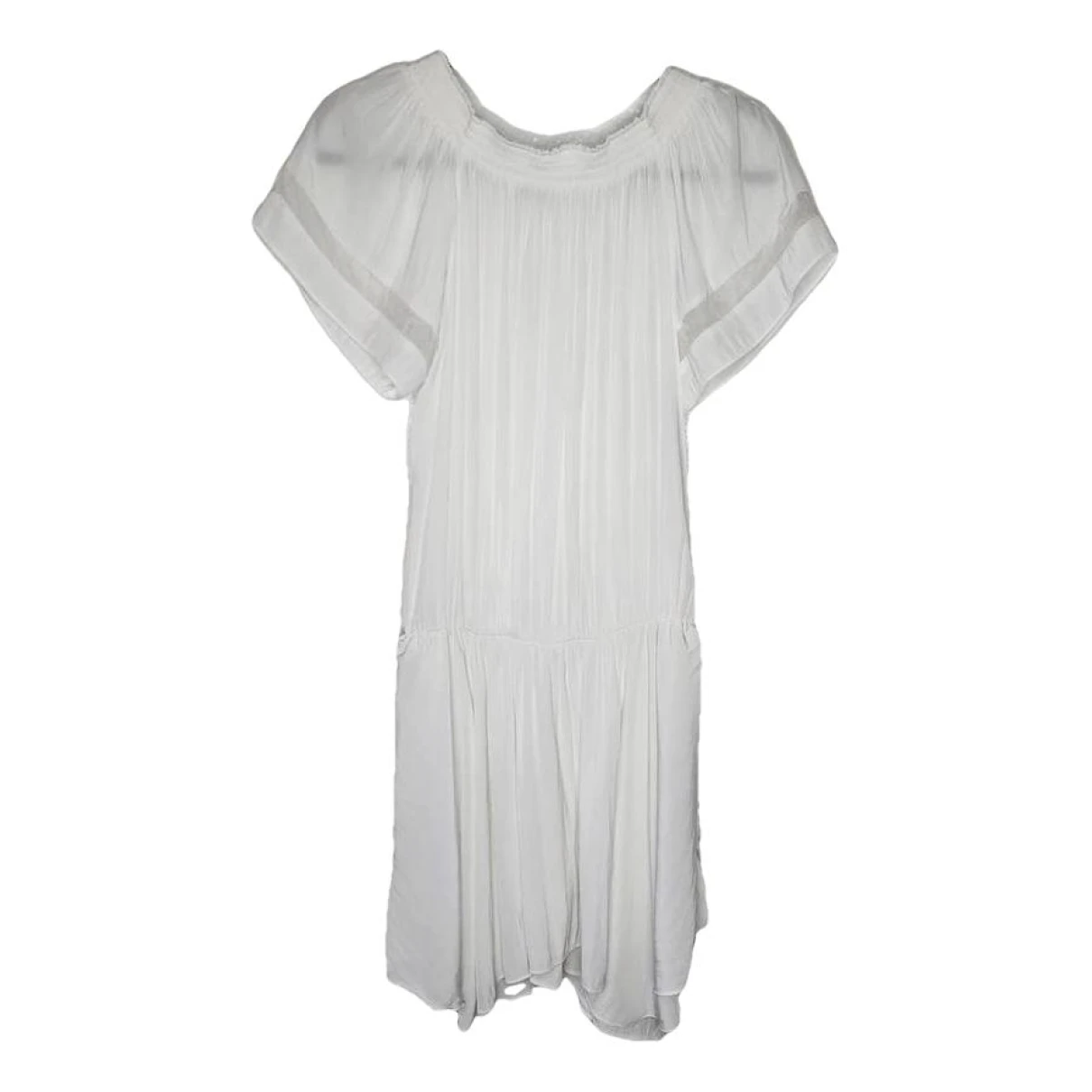 Pre-owned Ramy Brook Silk Mini Dress In White