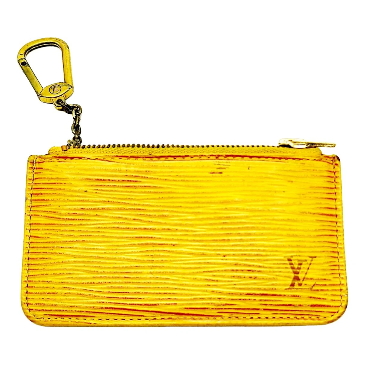 Pre-owned Louis Vuitton Leather Wallet In Yellow