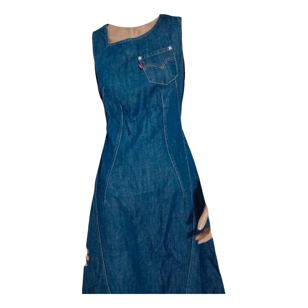 Pre-owned Levi's Maxi Dress In Blue