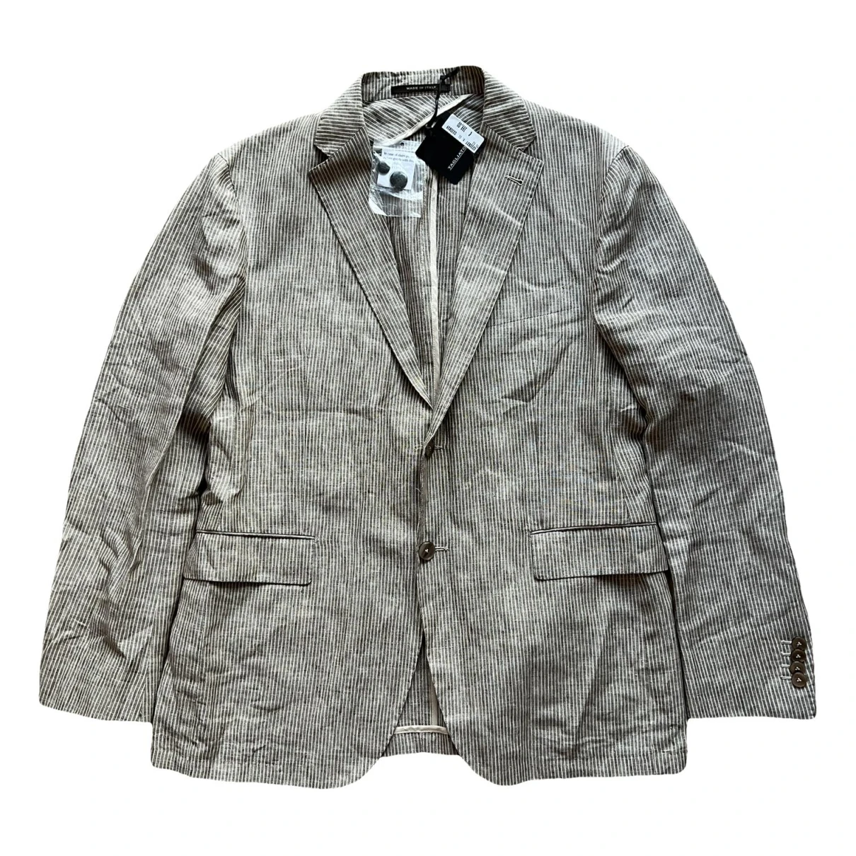 Pre-owned Tagliatore Linen Jacket In Beige