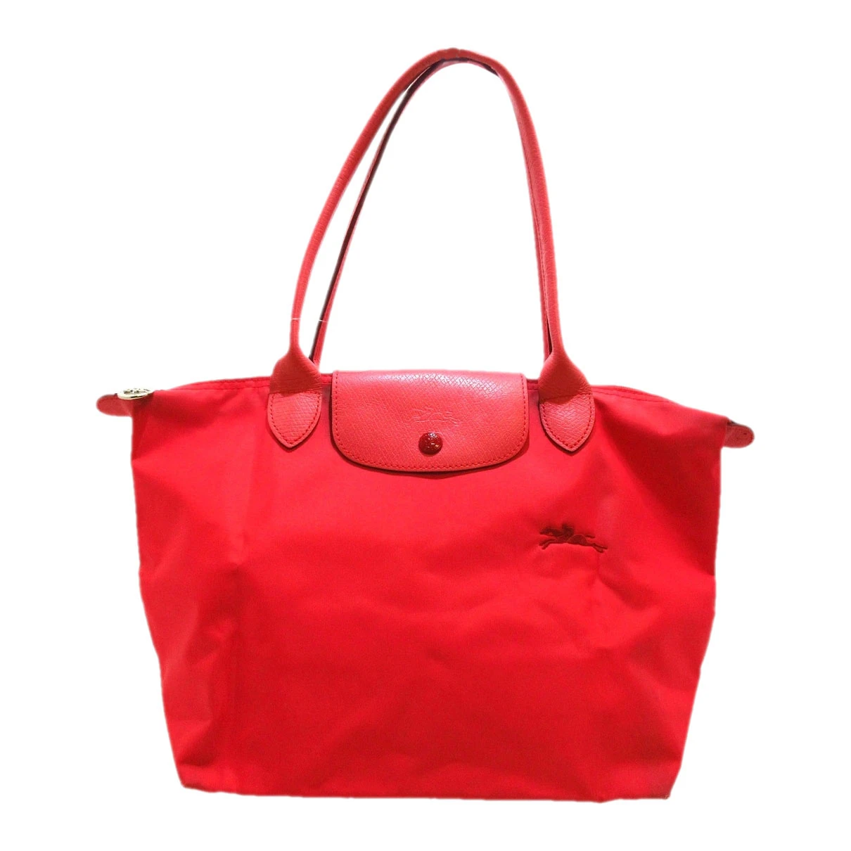Pre-owned Longchamp Pliage Handbag In Pink