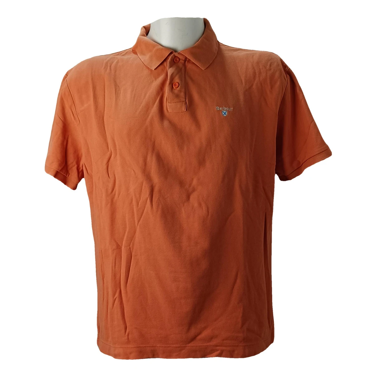 Pre-owned Barbour Polo Shirt In Orange