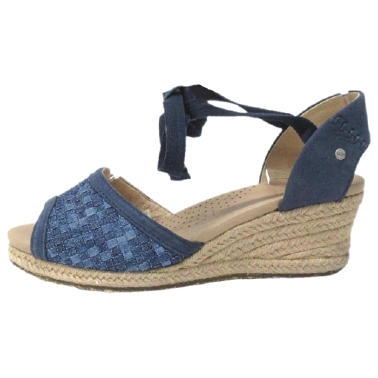 Pre-owned Ugg Cloth Sandals In Navy