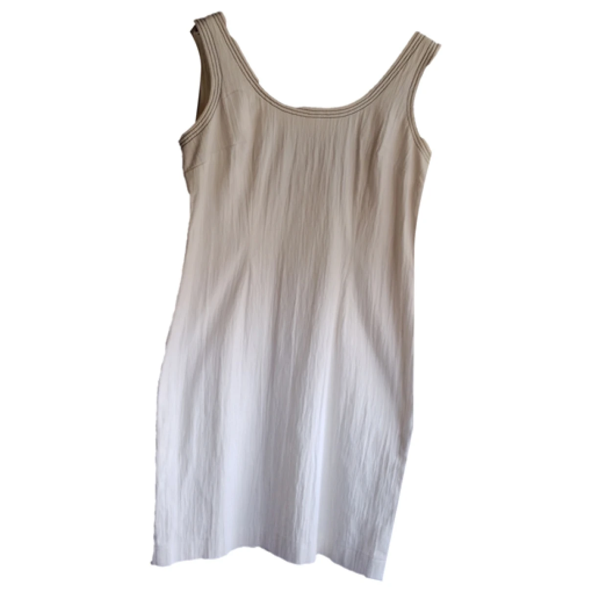 Pre-owned Gai Mattiolo Mid-length Dress In White