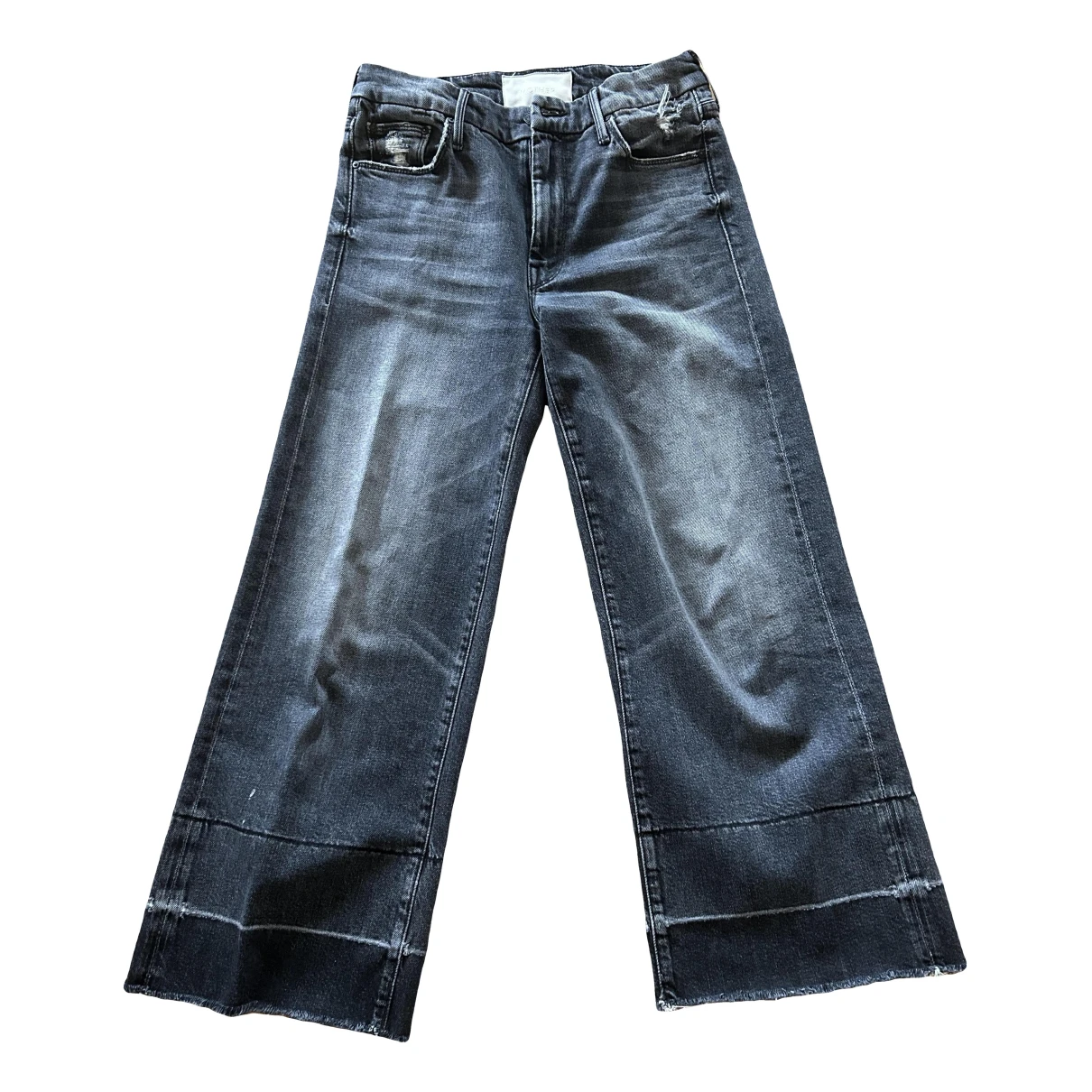 Pre-owned Mother Mstraight Jeans In Anthracite