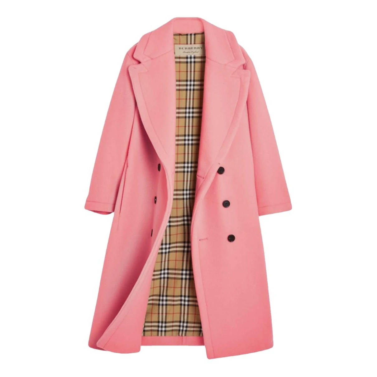 Pre-owned Burberry Wool Jacket In Pink