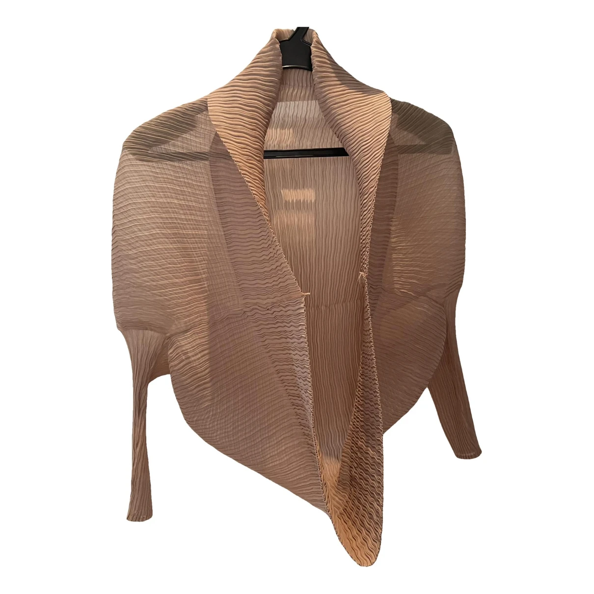 Pre-owned Max Mara Poncho In Camel