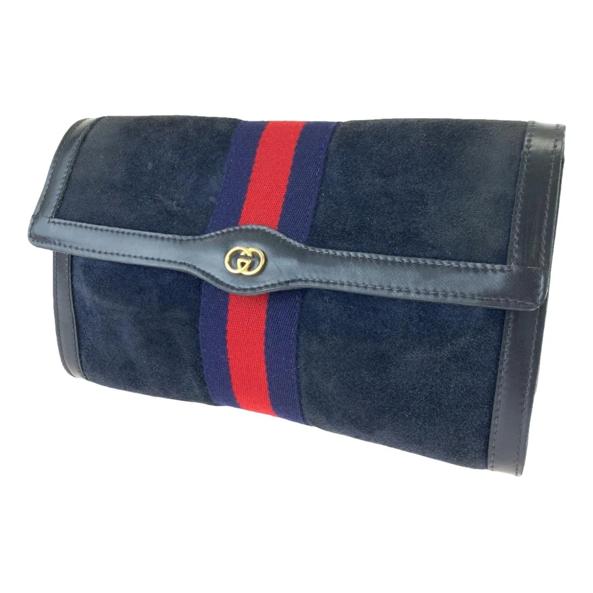 Pre-owned Gucci Satchel In Blue