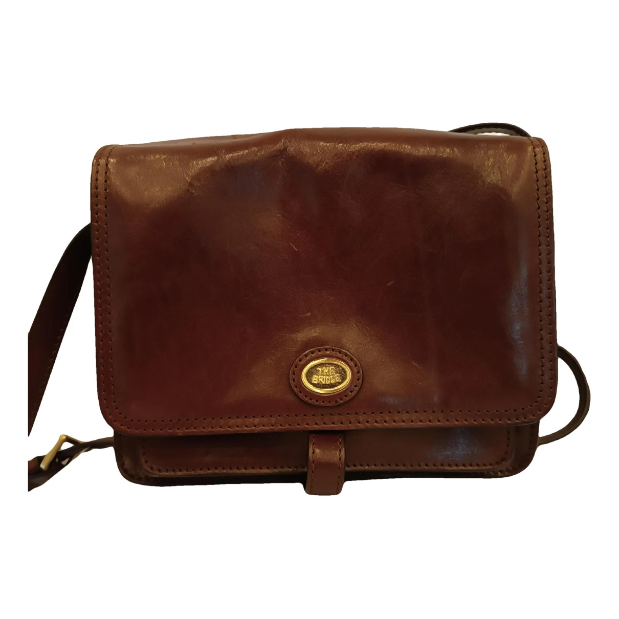 Pre-owned The Bridge Leather Bag In Brown